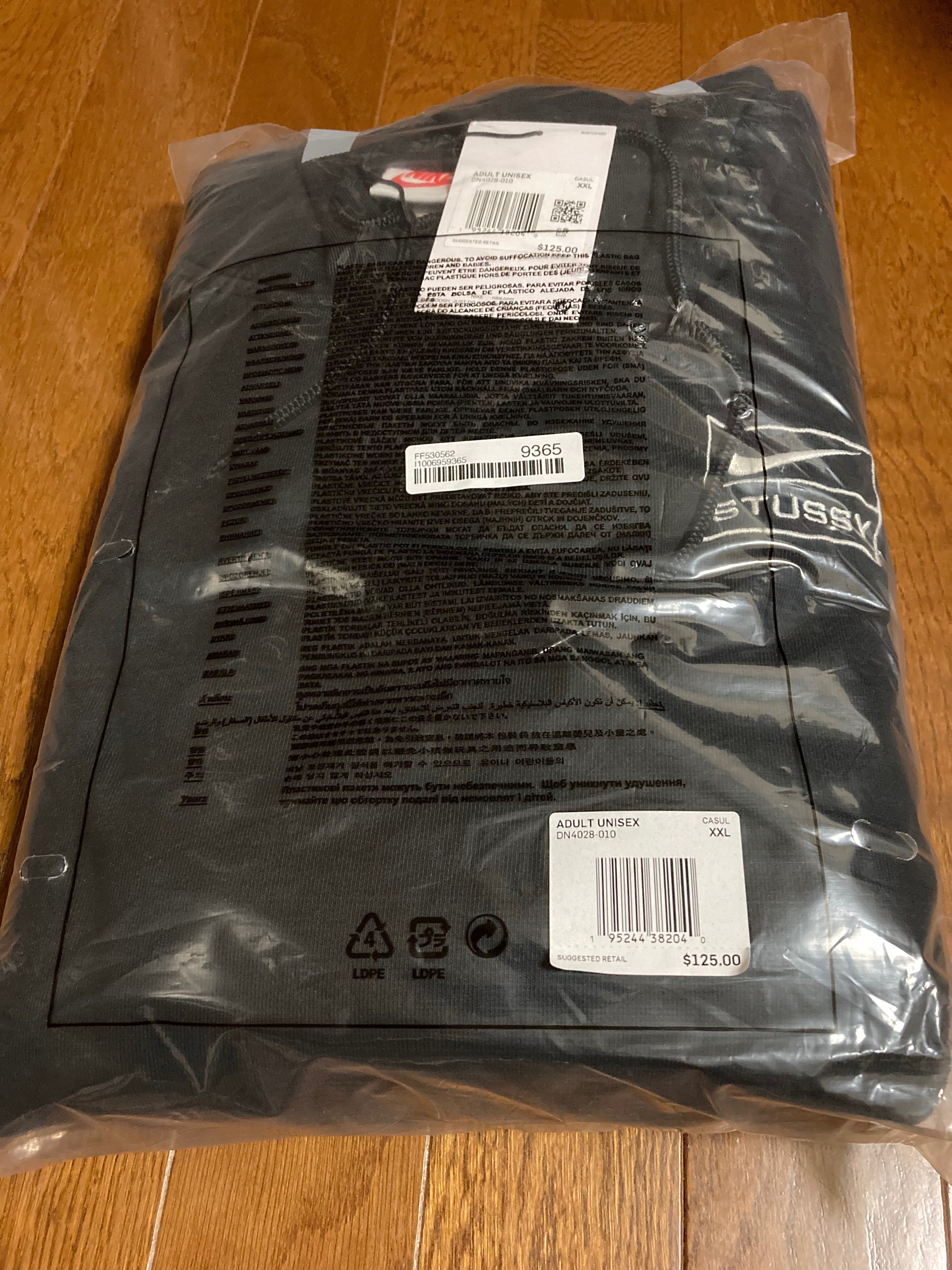 Stussy × Nike NRG Washed Hoodie (US Size) "Black" DN4028-010