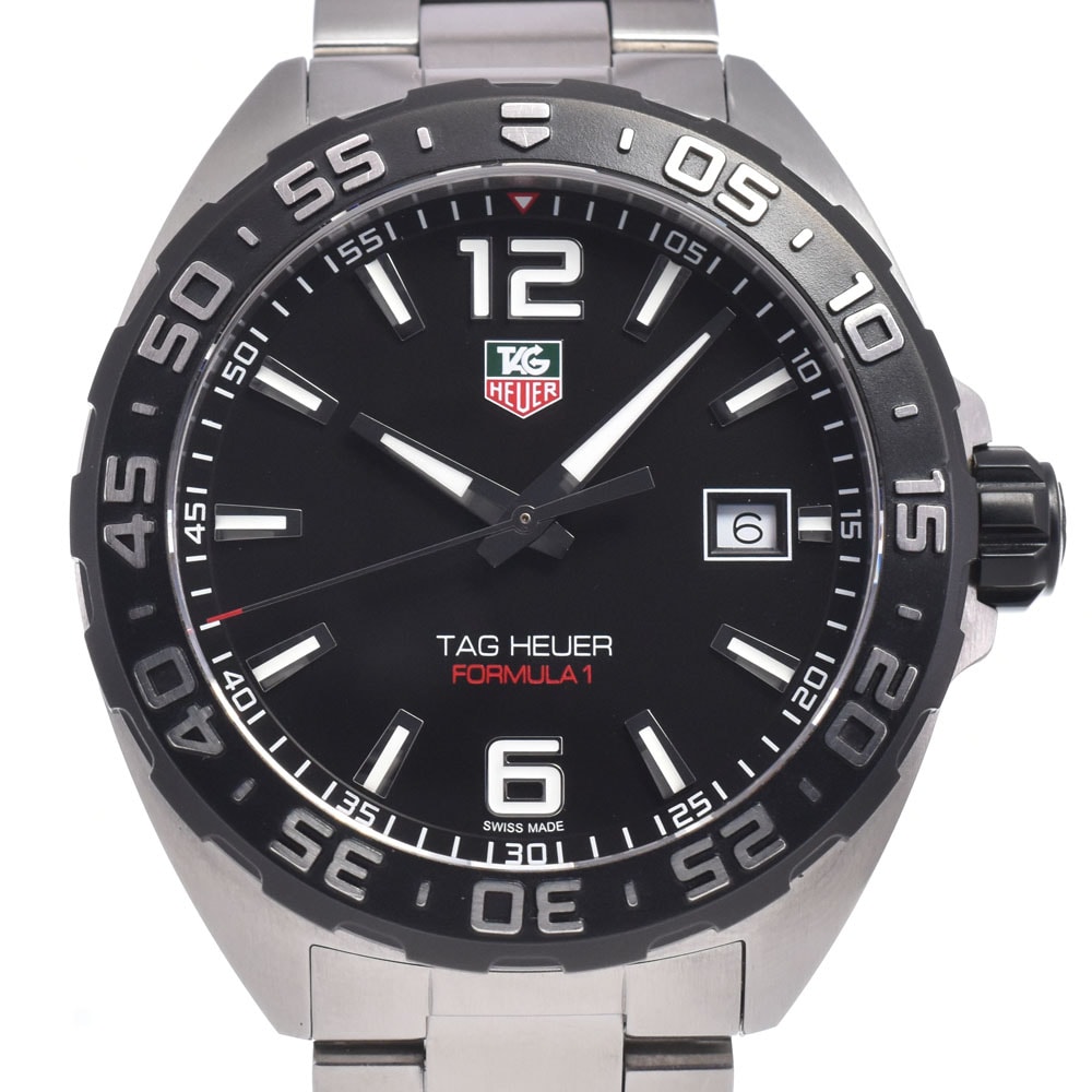 タグホイヤー TAG HEUER WAZ1110.BA0875 フォーミュラー1 デイト ブラック クォーツ メンズ 良品 腕時計 P#148895