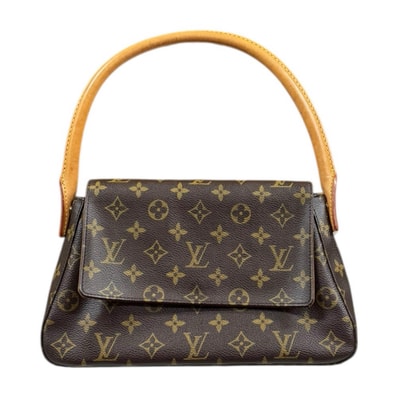 ルイヴィトン ミニルーピング モノグラム ハンドバッグ モノグラムキャンバス M51147 ブラウン レディース LOUIS VUITTON 中古
