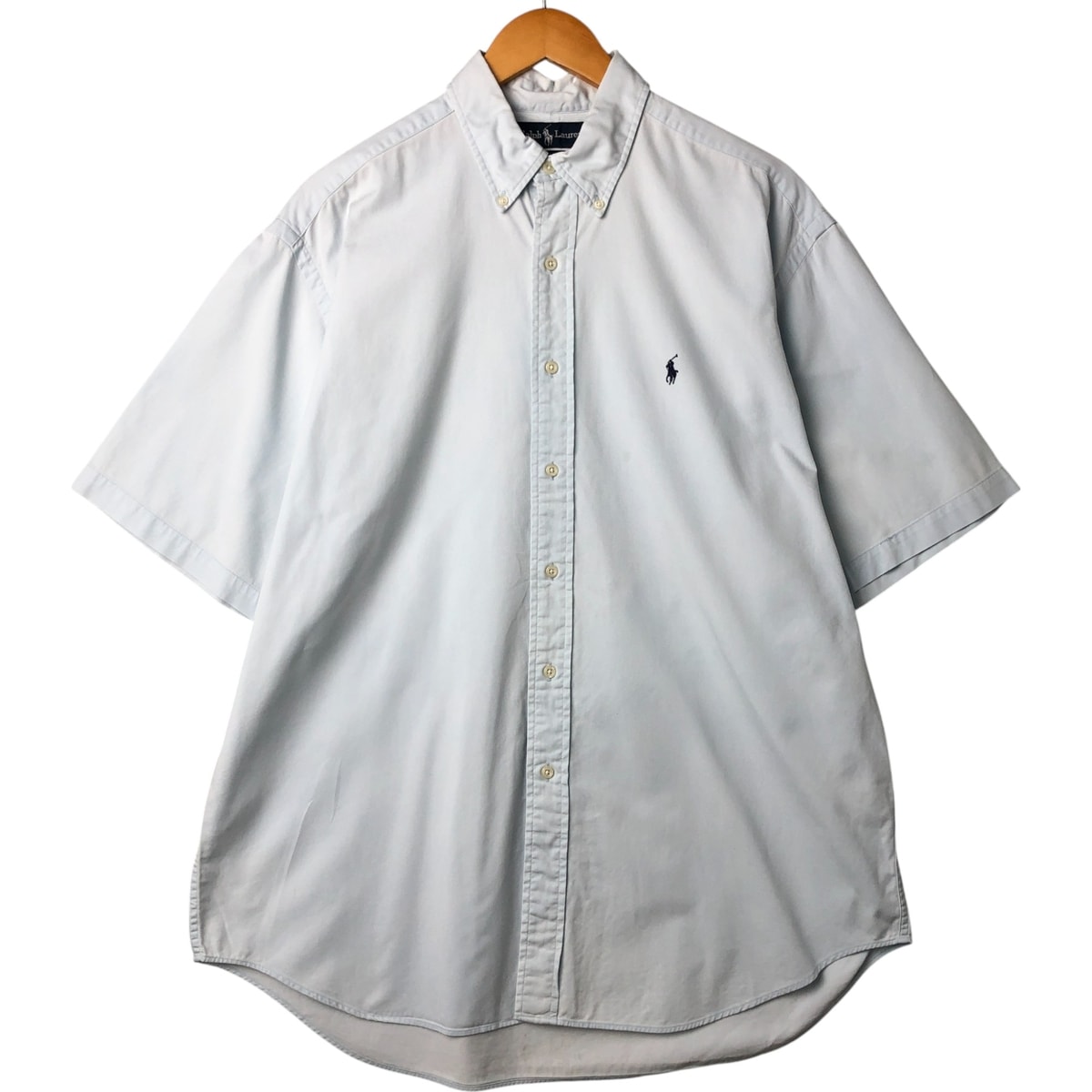 古着 ラルフローレン Ralph Lauren BLAKE 半袖 ボタンダウンシャツ メンズL相当/eaa562705