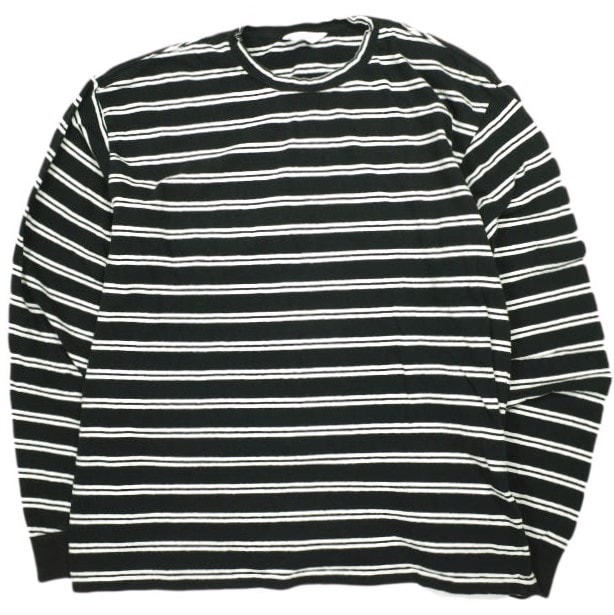 UNUSED アンユーズド 日本製 菅田将暉着 long-sleeve border t-shirt ロングスリーブボーダークルーネックTシャツ US1385 3 BLACK/WHITE 長袖 トップス g24334