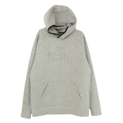 THE NORTH FACE ノースフェイス パーカー NT11880 エンボスロゴ プルオーバ― パーカー フーディー グレー系 M【中古】