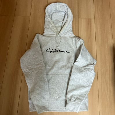 Supreme Classic Script Hooded Sweatshirt "Ash Grey"