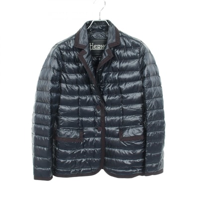 ヘルノ Herno ダウンジャケット 衣料品 アウター ナイロン レディース ネイビー系 【中古】