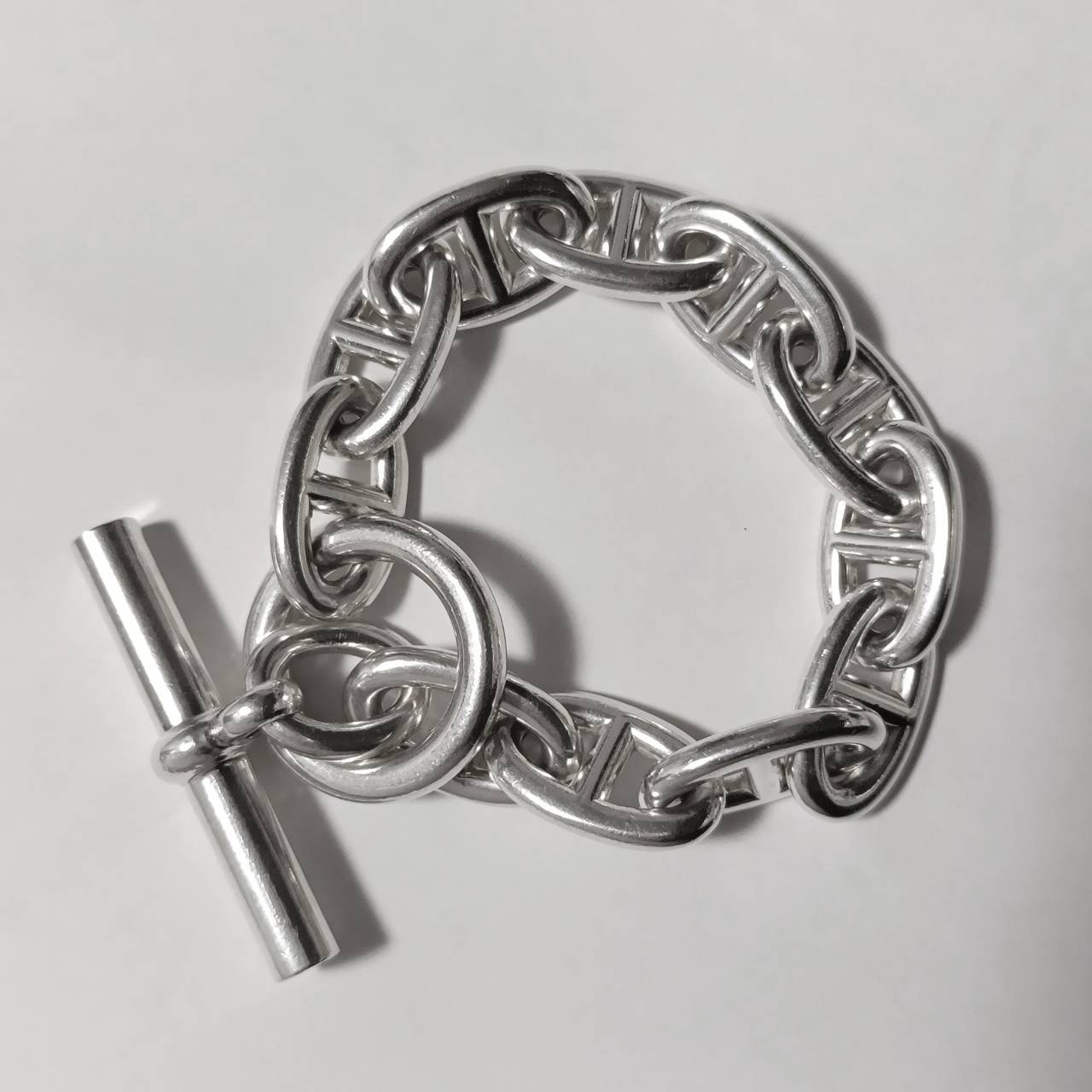 Hermes Chaine D'ancre TGM Bracelet "Silver"