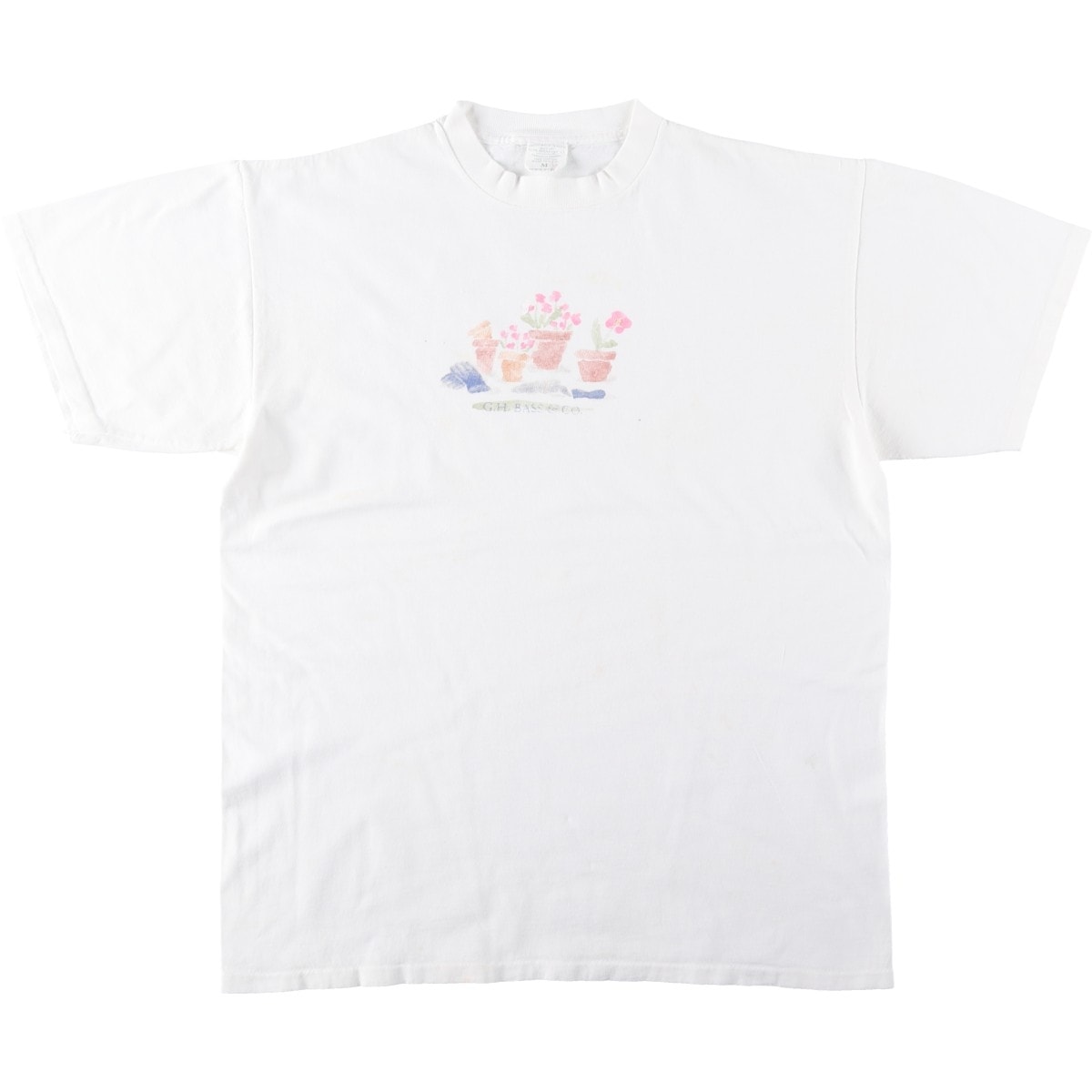 古着 ジーエイチバス G.H.Bass 半袖 プリントTシャツ USA製 メンズM相当/eaa645099