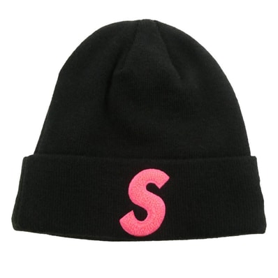 Supreme シュプリーム 19AW × NEW ERA ニューエラ S Logo Beanie Sロゴ ビーニー ニットキャップ ブラック系【中古】