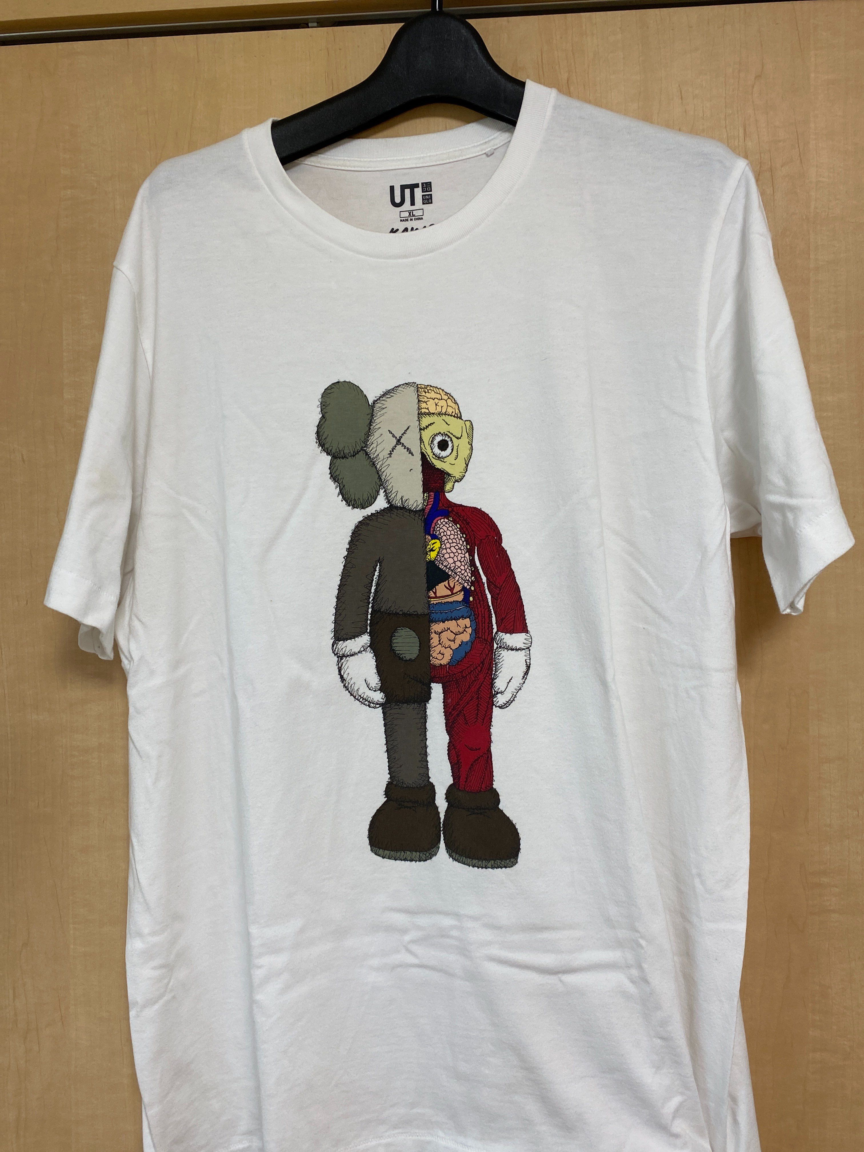 Uniqlo KAWS Flayed Tee "White"