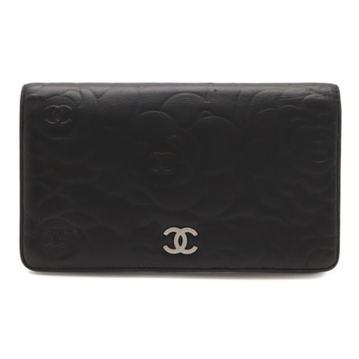 シャネル カメリア A36544 長財布 レディース