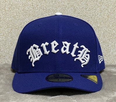 BREATH x NEW ERA Old English Logo 59Fifty "Royal"