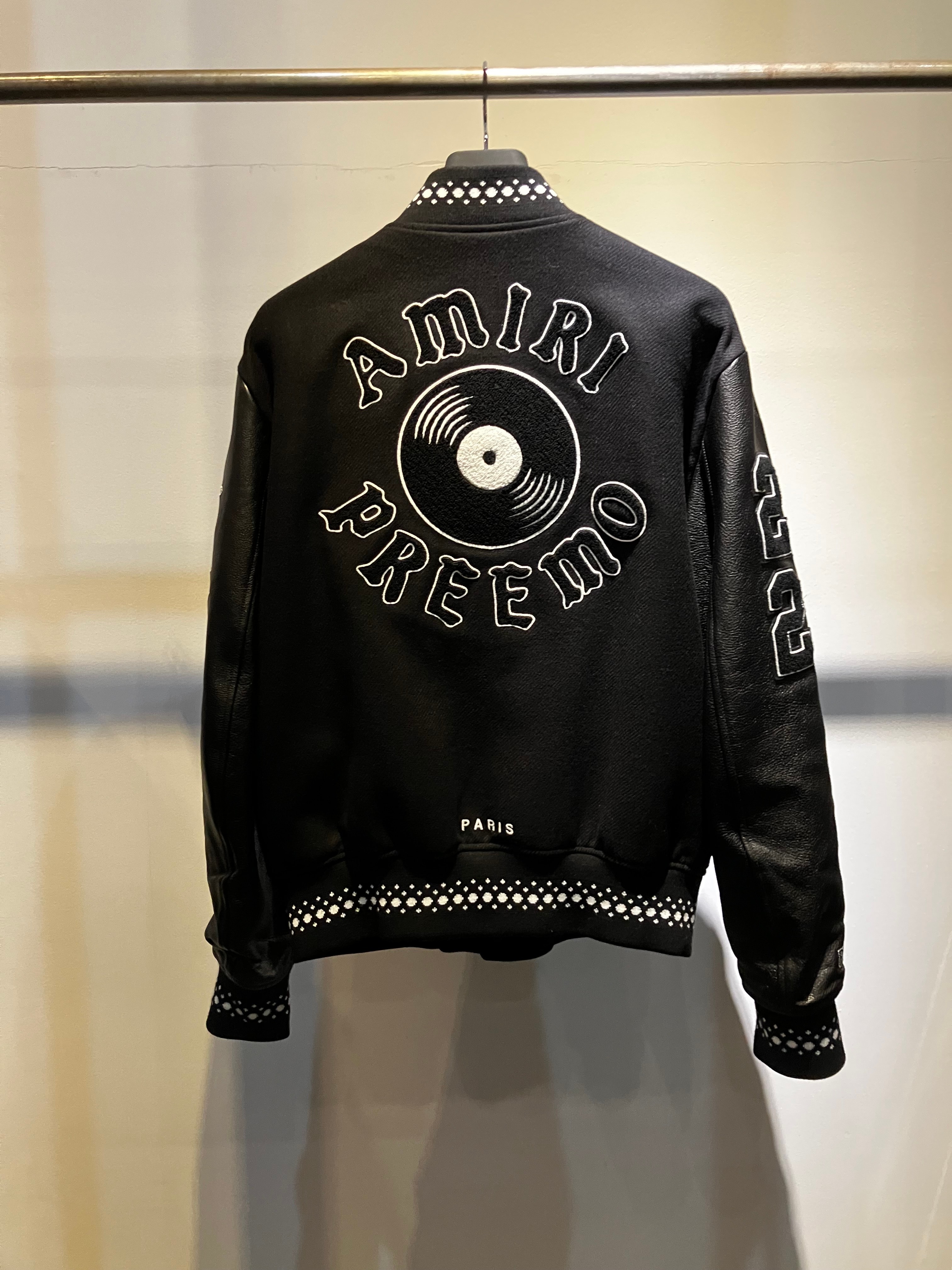 Amiri Dj Premier Varsity Jacket "Black"