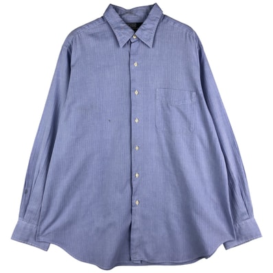 古着 ラルフローレン Ralph Lauren POLO by Ralph Lauren WARWICK ヘリンボーン 長袖 コットンシャツ メンズXL相当/eaa602746