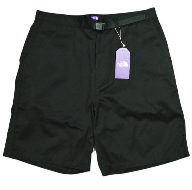 新品 THE NORTH FACE PURPLE LABEL ザ・ノースフェイス パープルレーベル 25SS Chino Field Shorts ベルテッド チノフィールドショーツ N25SD094 34 Black nanamica ショートパンツ