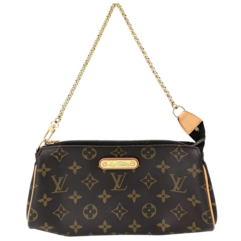 LOUIS VUITTON ルイヴィトン ハンドバッグ エヴァ チェーントート 斜め掛け M95567 モノグラムキャンバス    ブラウン 茶 ゴールド金具 レディース【中古品】