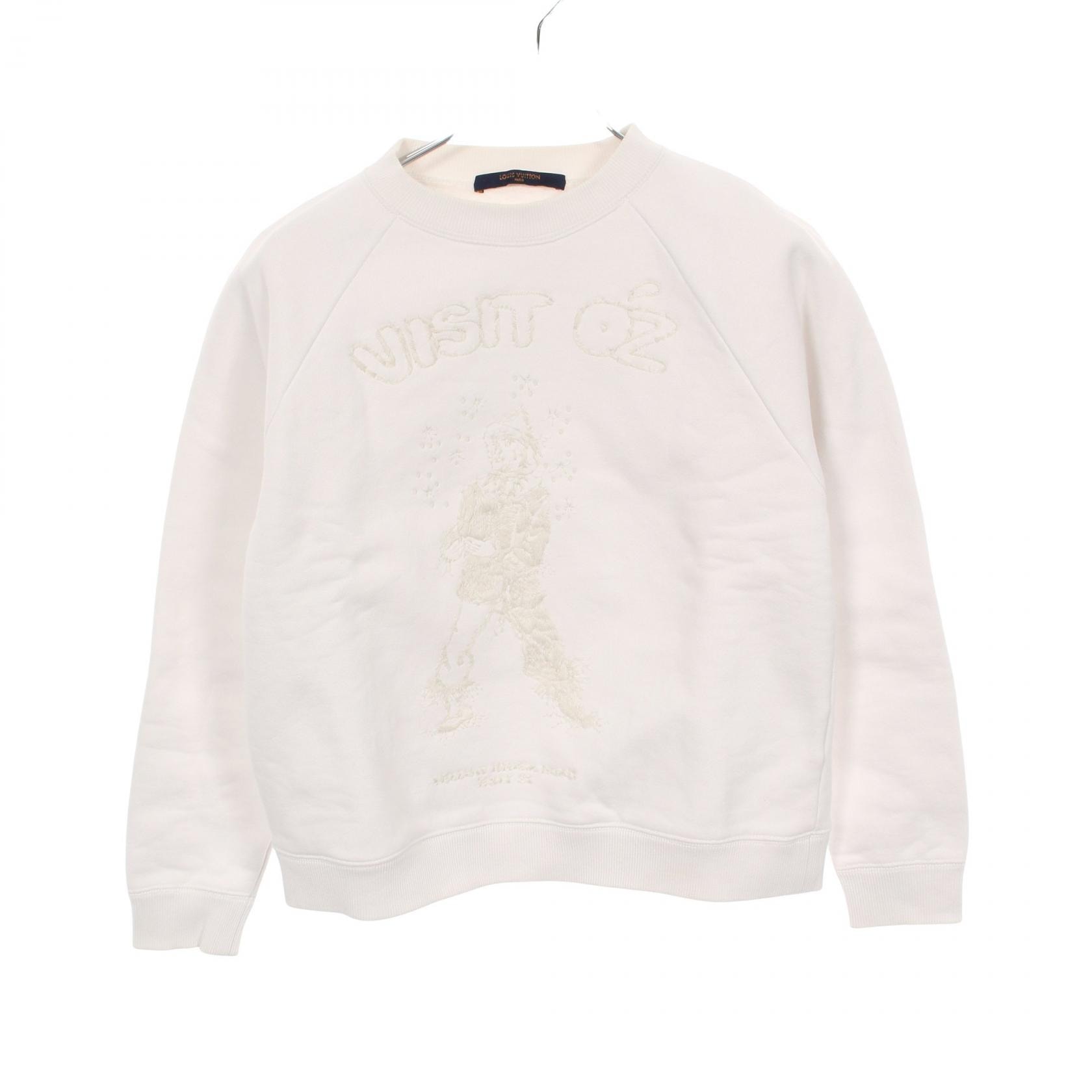 ルイ・ヴィトン LOUIS VUITTON Scarcrow Embroidered Sweatshirt スウェット 衣料品 トップス コットン レディース ホワイト系 【中古】