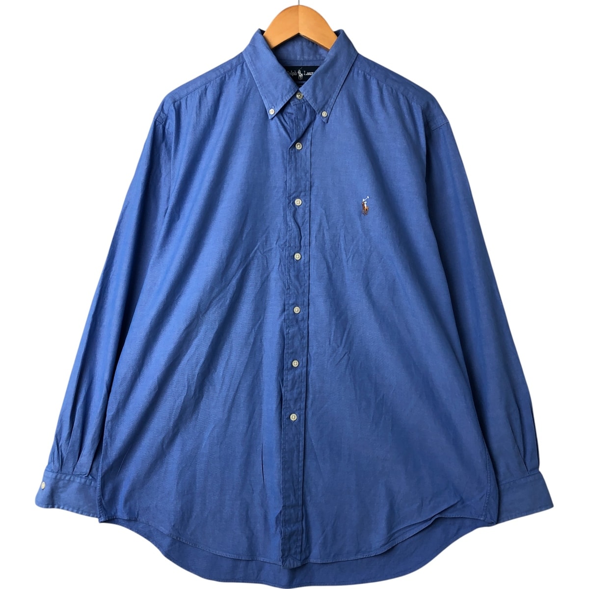 古着 ラルフローレン Ralph Lauren YARMOUTH 長袖 ボタンダウンシャツ メンズL相当/eaa549232