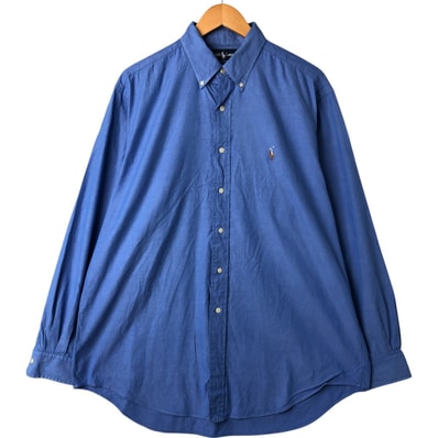 古着 ラルフローレン Ralph Lauren YARMOUTH 長袖 ボタンダウンシャツ メンズL相当/eaa549232