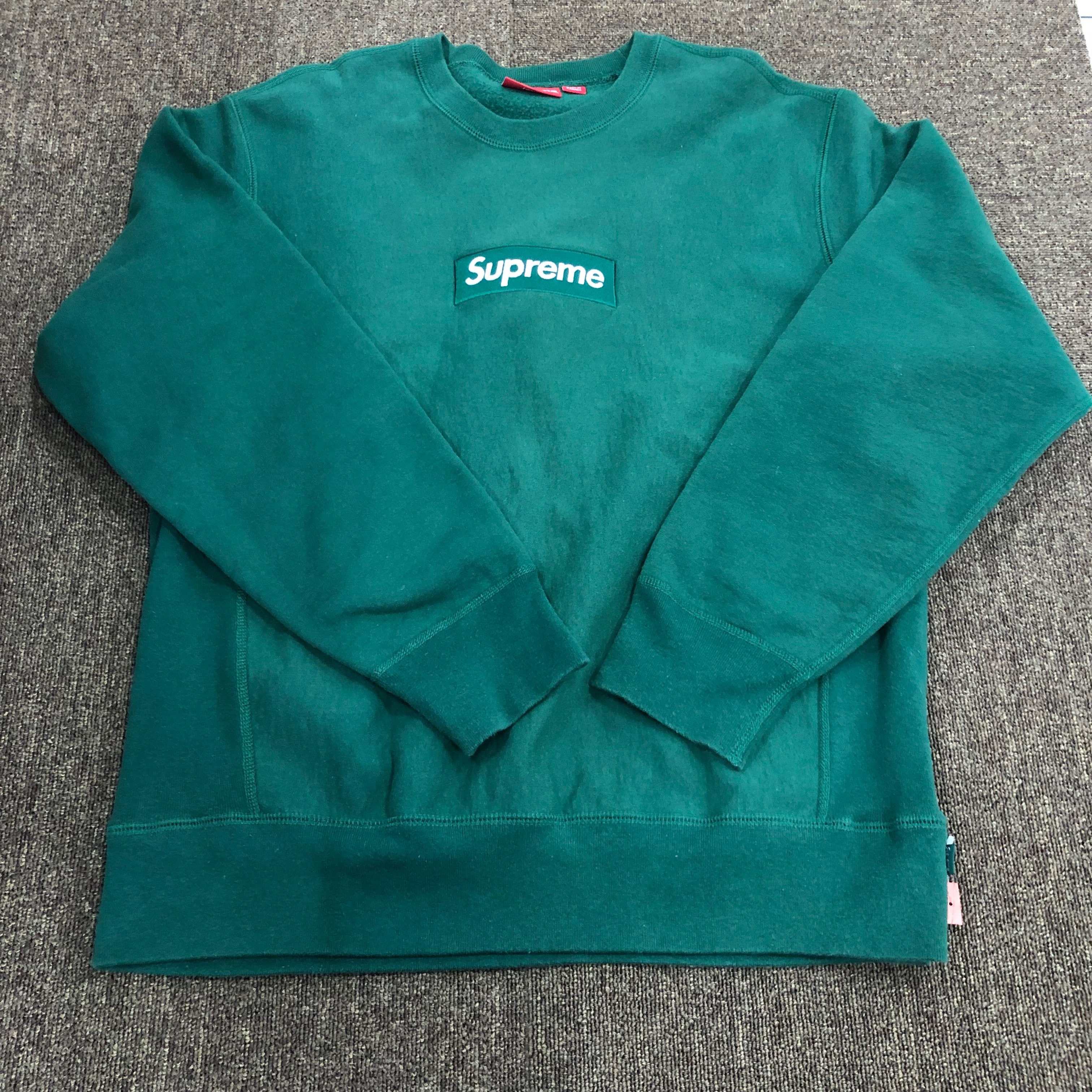 Supreme Box Logo Crewneck Sweatshirt "Green" (18FW)