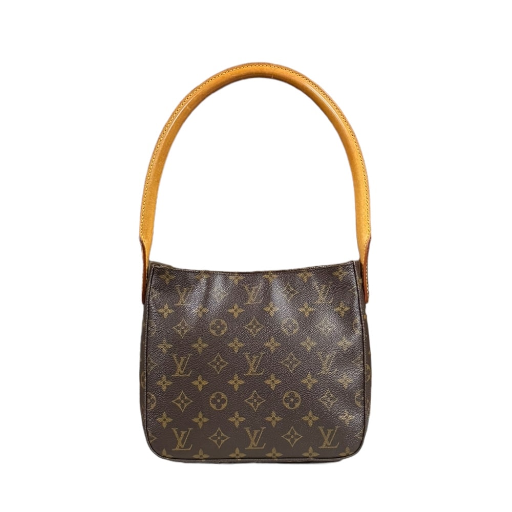 ルイヴィトン ルーピングMM モノグラム ショルダーバッグ モノグラムキャンバス M51146 ブラウン レディース LOUIS VUITTON  中古
