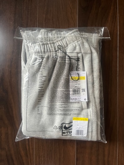 Stussy x Nike Fleece Pant "Grey Heather" (US Size) FN5231-050