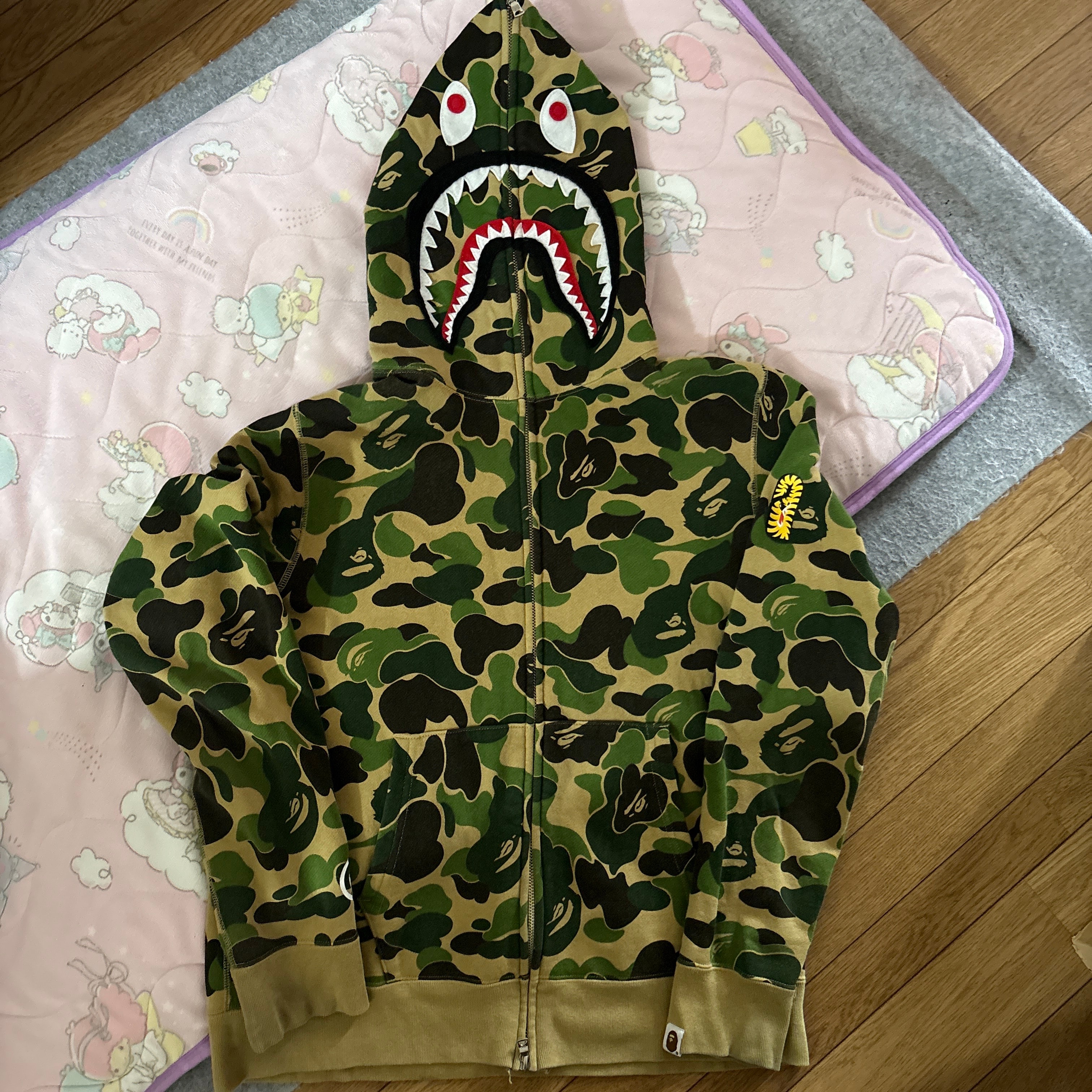 A BATHING APE Icy Bape Abc Camo Shark Full Zip Hoodie 
