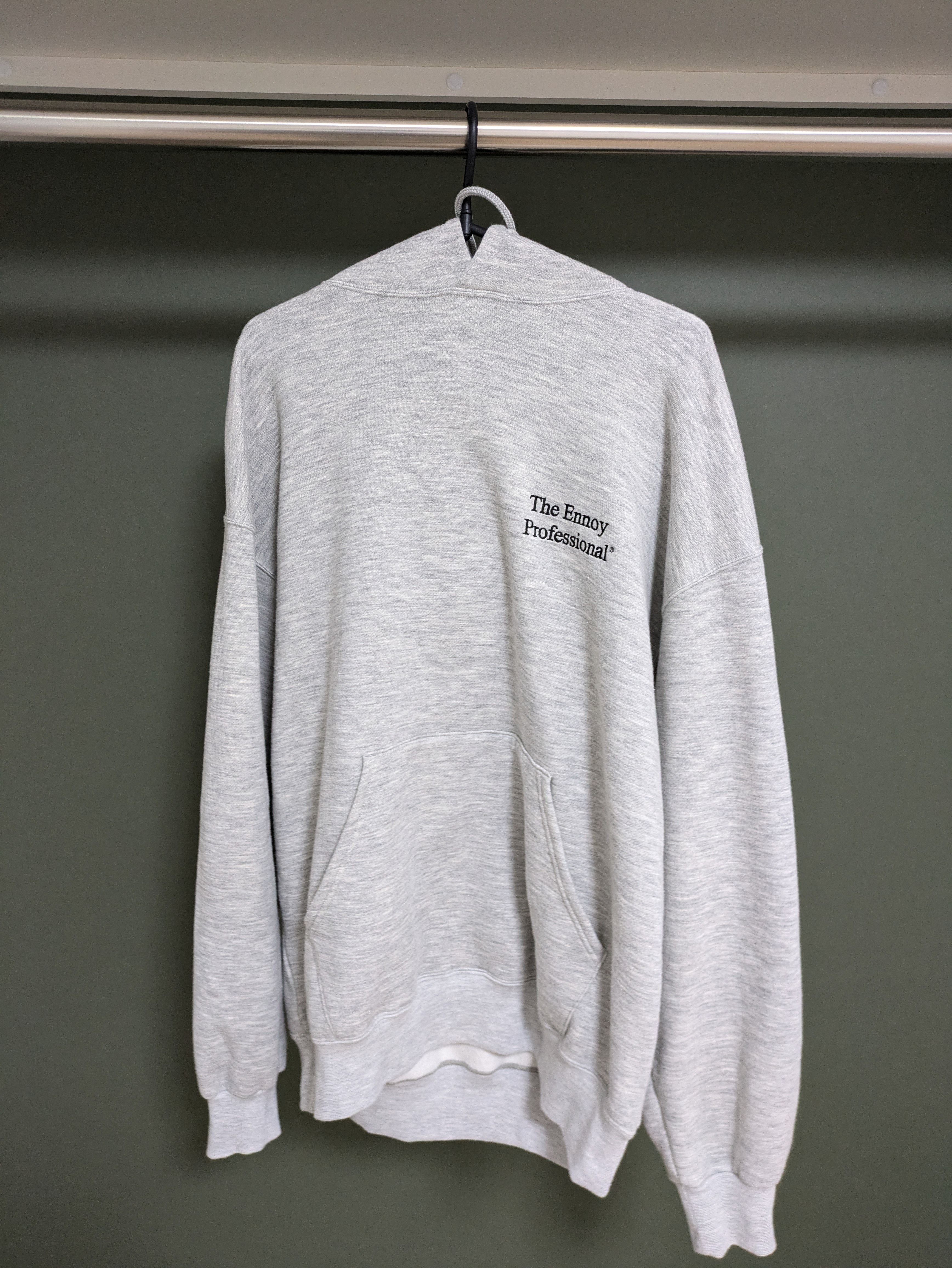 ENNOY x Stylistshibutsu 22AW Sweat Hoodie "Ash Grey/Black" AW22BRENCT02NTL