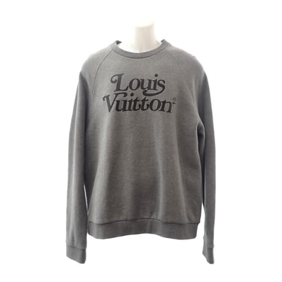 ルイヴィトン LOUIS VUITTON スクエアード LVスウェットシャツ L HJY13WUYR 1A7X6Z スウェット コットン グレー メンズ【中古】【ABランク】