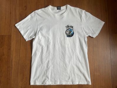 Stussy Born x Raised 8 Ball Tee "White"