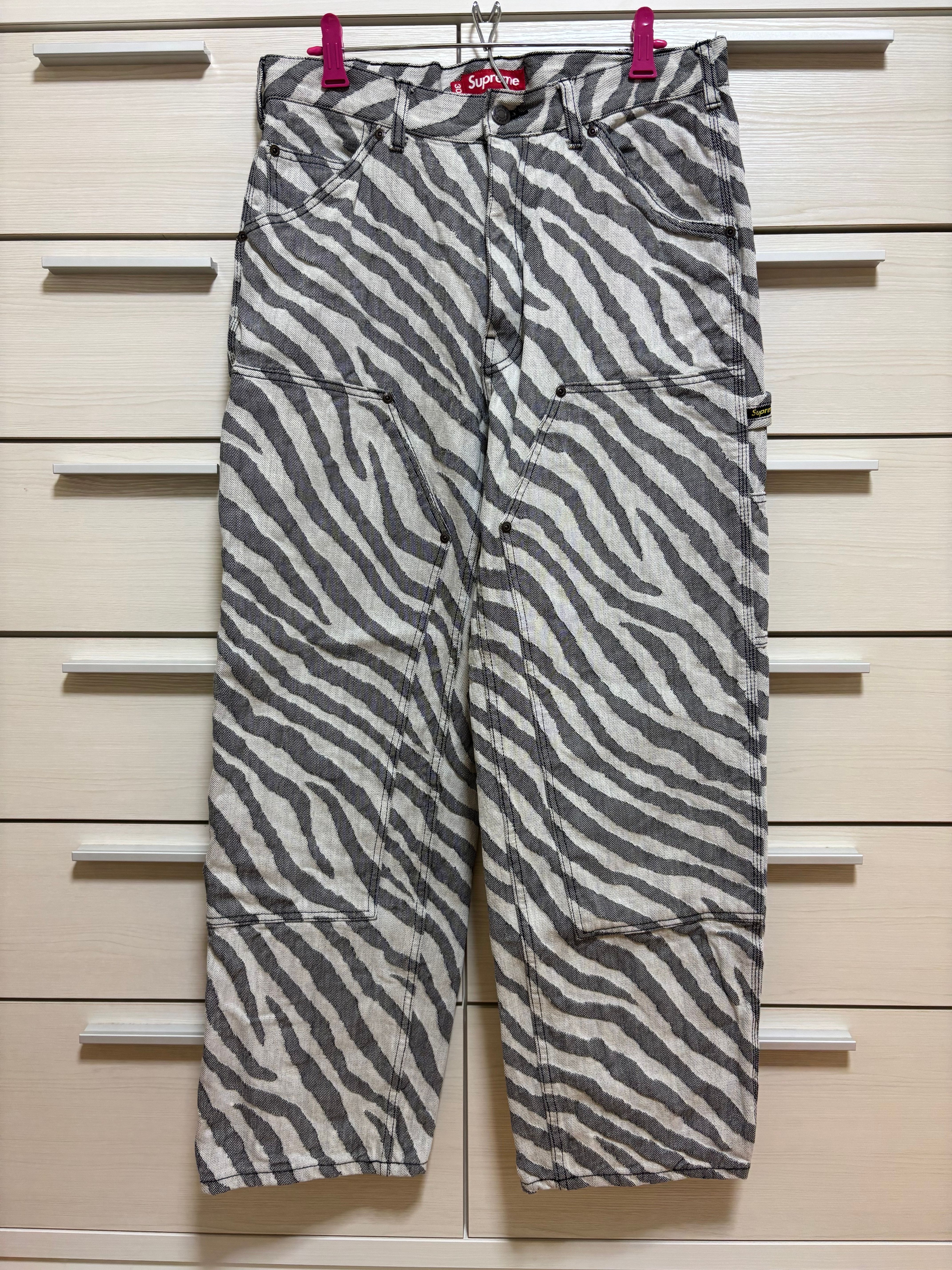 パンツ Supreme Double Knee Pant Zebra 34 Supreme Double Knee Painter Pant Zebra - メルカリ