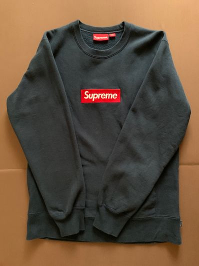 Supreme Box Logo Crewneck Sweatshirt "Navy" (18FW)