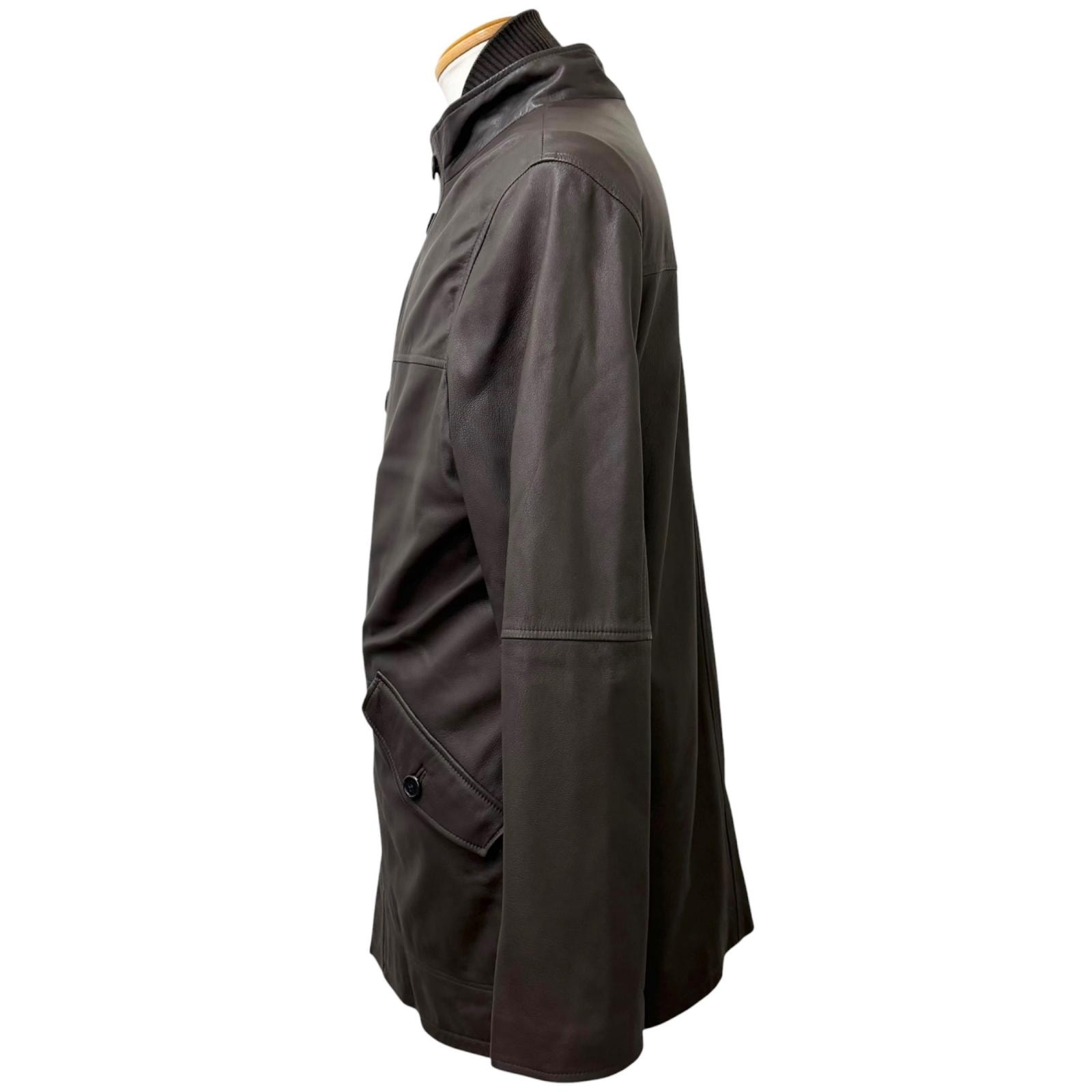 B (目立った傷や汚れなし)】美品 ダンヒル レザージャケット ブラウン