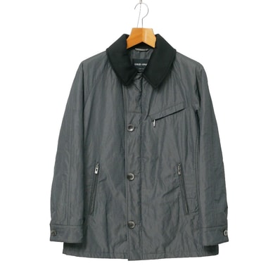 ■美品■GIORGIO ARMANI ジョルジオアルマーニ BORGO 21 コート サイズ46 襟切替 ハーフコート ブランド古着【中古】20260527/RA9532