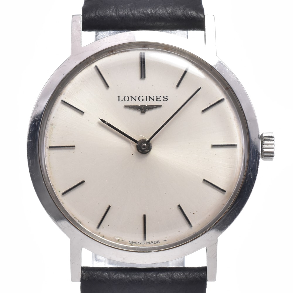 ロンジン LONGINES 1013-1 シルバー 手巻き メンズ 腕時計 Q#148918