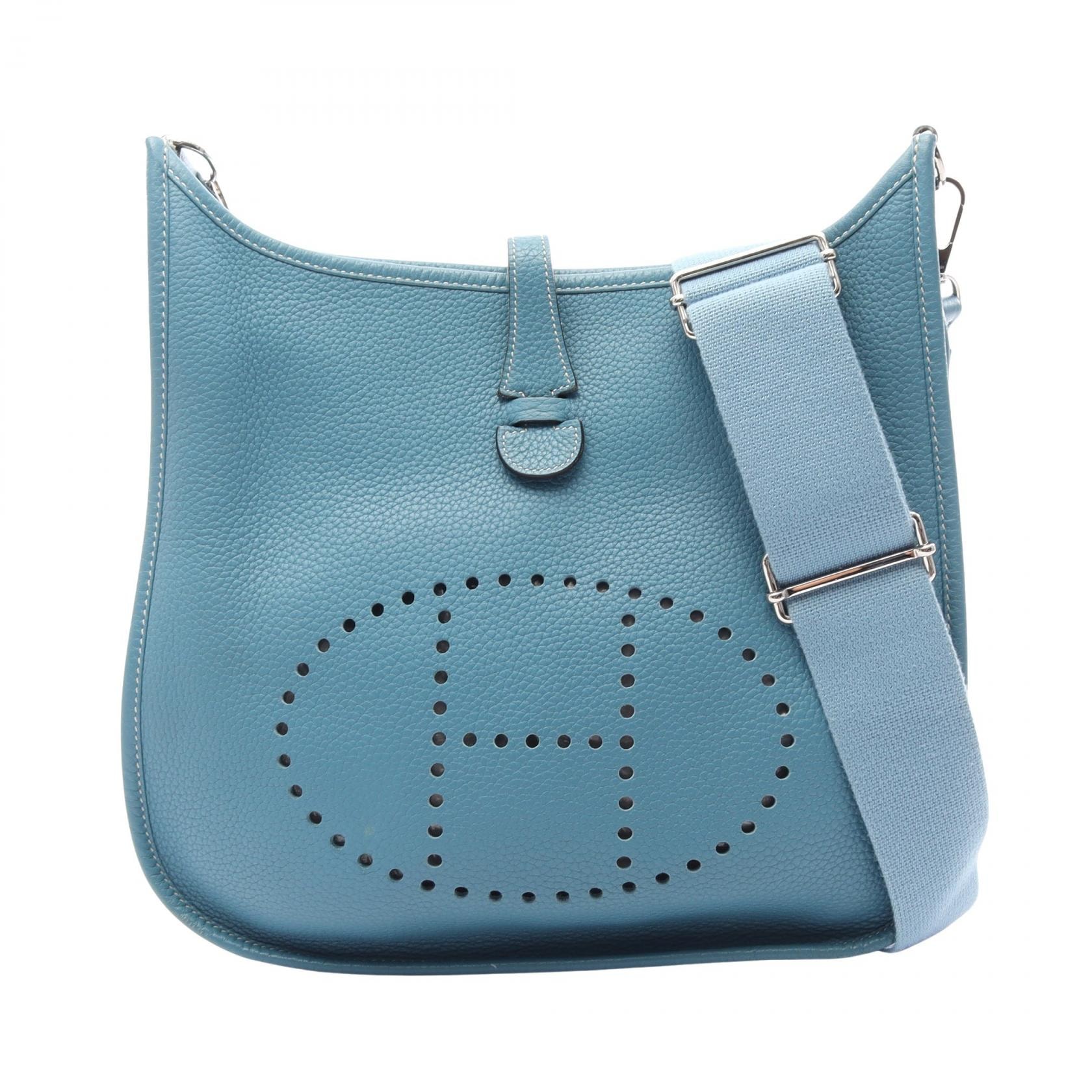 エルメス HERMES エヴリン 3 トロワ PM ブルージーン ショルダーバッグ バッグ トリヨンクレマンス トリヨンクレマンス □M刻印(2009年製造) レディース ブルー系 【中古】