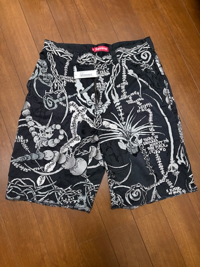Supreme Wombat Embroidered Work Short "Black"