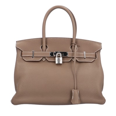 エルメス バーキン30 ハンドバッグ トゴ ベージュ レディース HERMES 中古