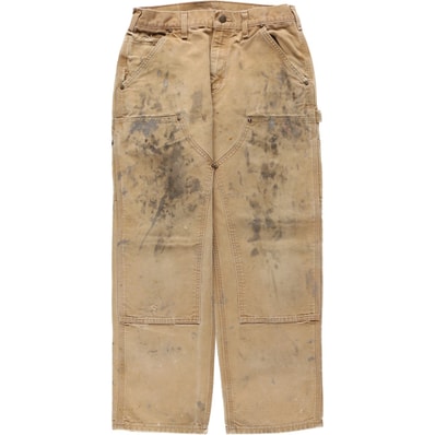 古着 カーハート Carhartt Original Dungaree Fit ペイント ダブルニー ダックペインターパンツ メンズw31相当/evb031395