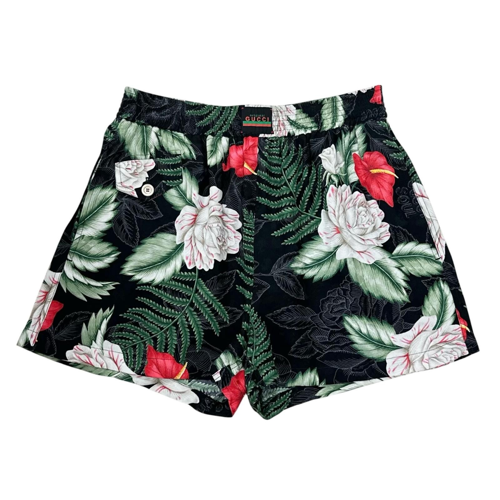 美品 グッチ パンツ グリーン レディース 38 619508