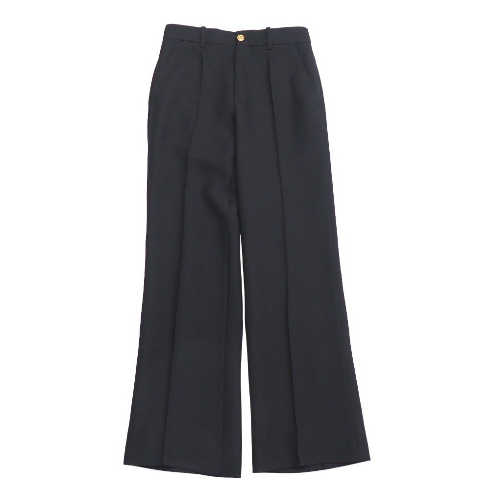 GUCCI グッチ パンツ サイズ36 GGボタン センタープレス フレア スラックス ブランド古着【中古】20260916/RB1018