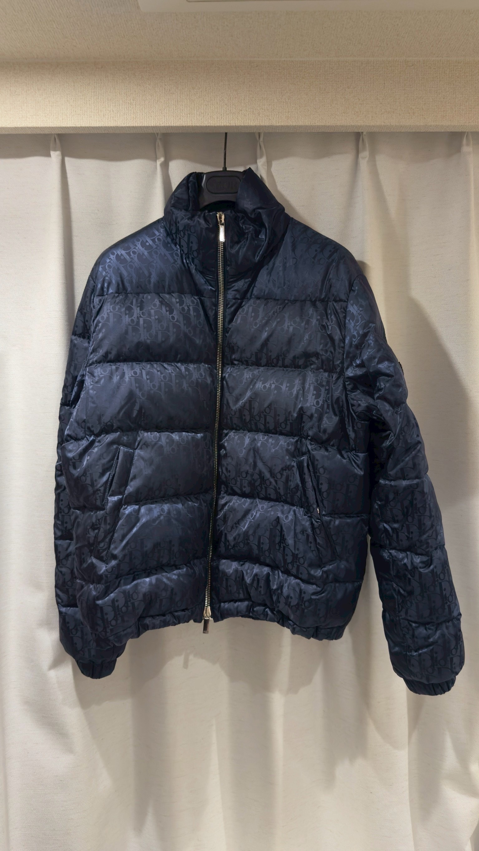 Dior Dior Essentials Dior Oblique Down Jacket Technical Jacquard "Navy Blue"