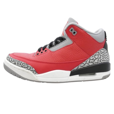 NIKE ナイキ スニーカー CK5692-600 Air Jordan 3 Retro SE Unite Fire Red エアジョーダン3 レトロ SE ユナイトファイヤーレッド ローカット スニーカー レッド系 26cm【中古】