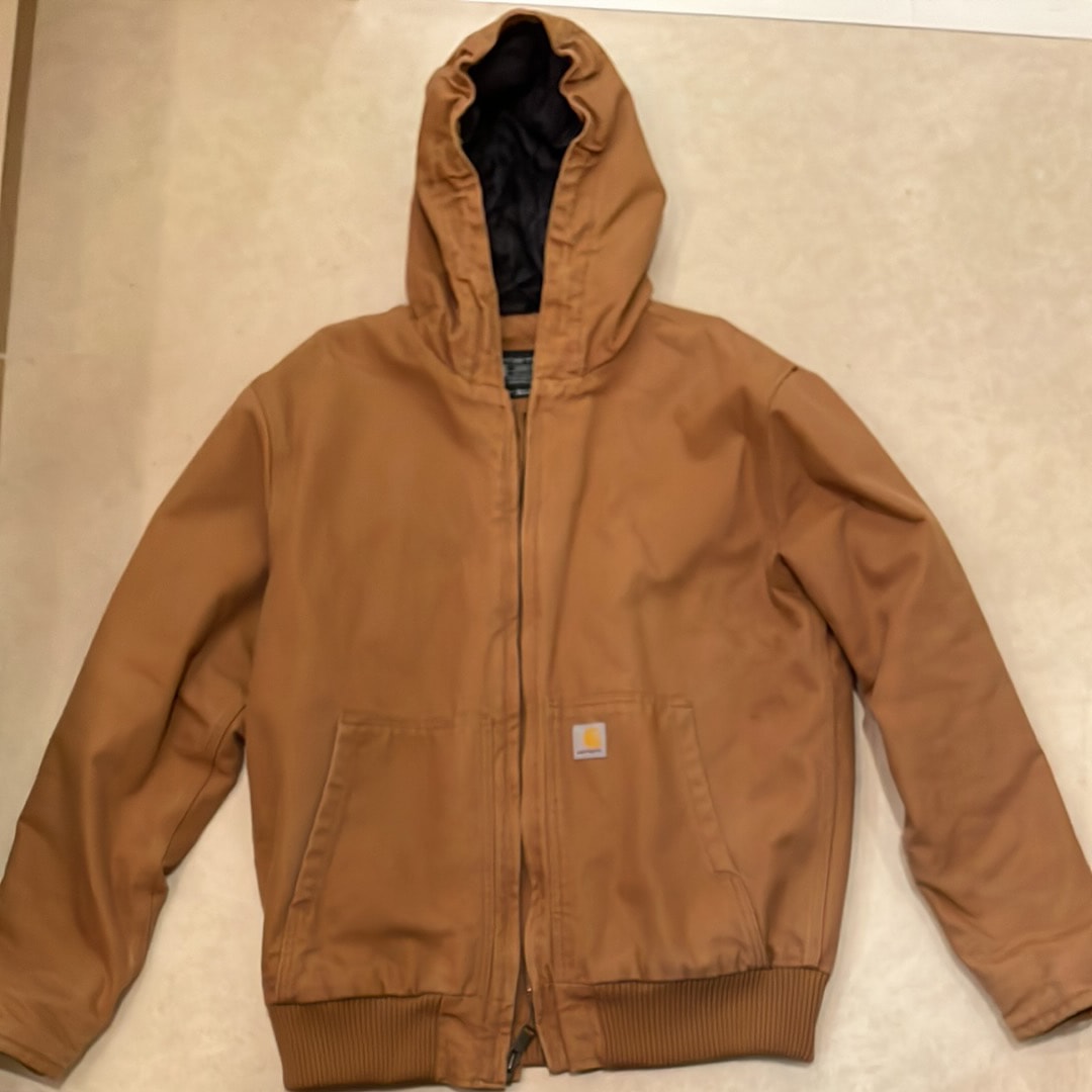 Carhartt WIP Quilting Lined Duck Active Jacket Quilting Liner Duck Hood Jacket "Brown"