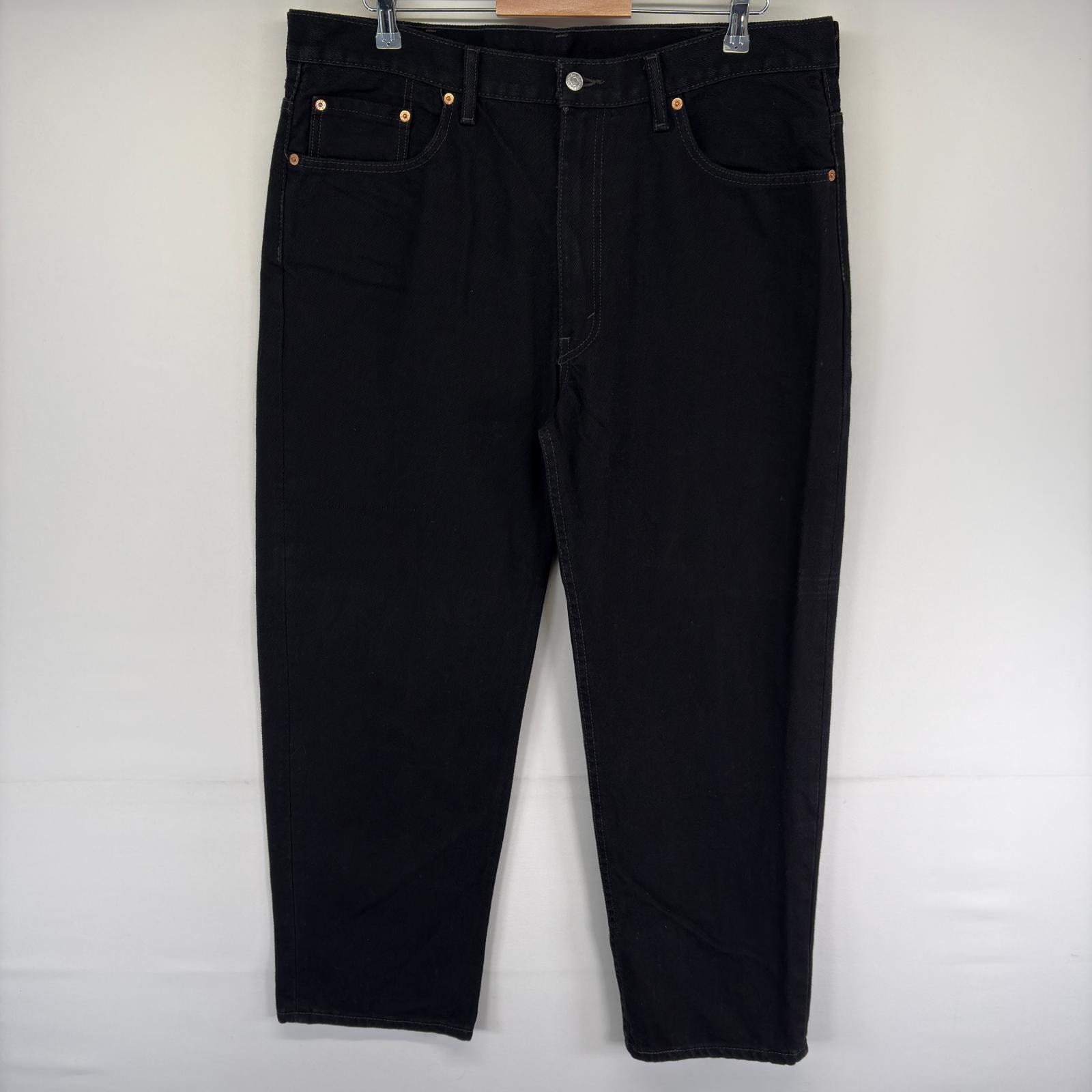 古着 リーバイス Levi's デニム パンツ Gパン バギー 550 大きいサイズ テーパード ブラックデニム w40 L30  ブラック系 メンズ