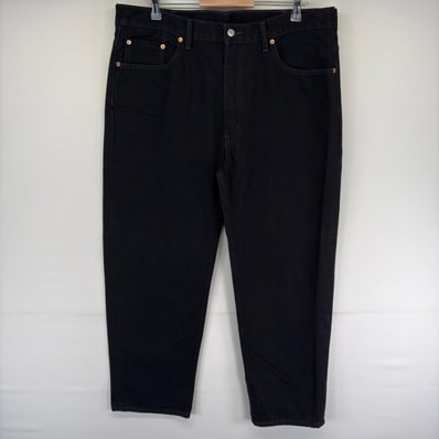 古着 リーバイス Levi's デニム パンツ Gパン バギー 550 大きいサイズ テーパード ブラックデニム w40 L30 ブラック系 メンズ