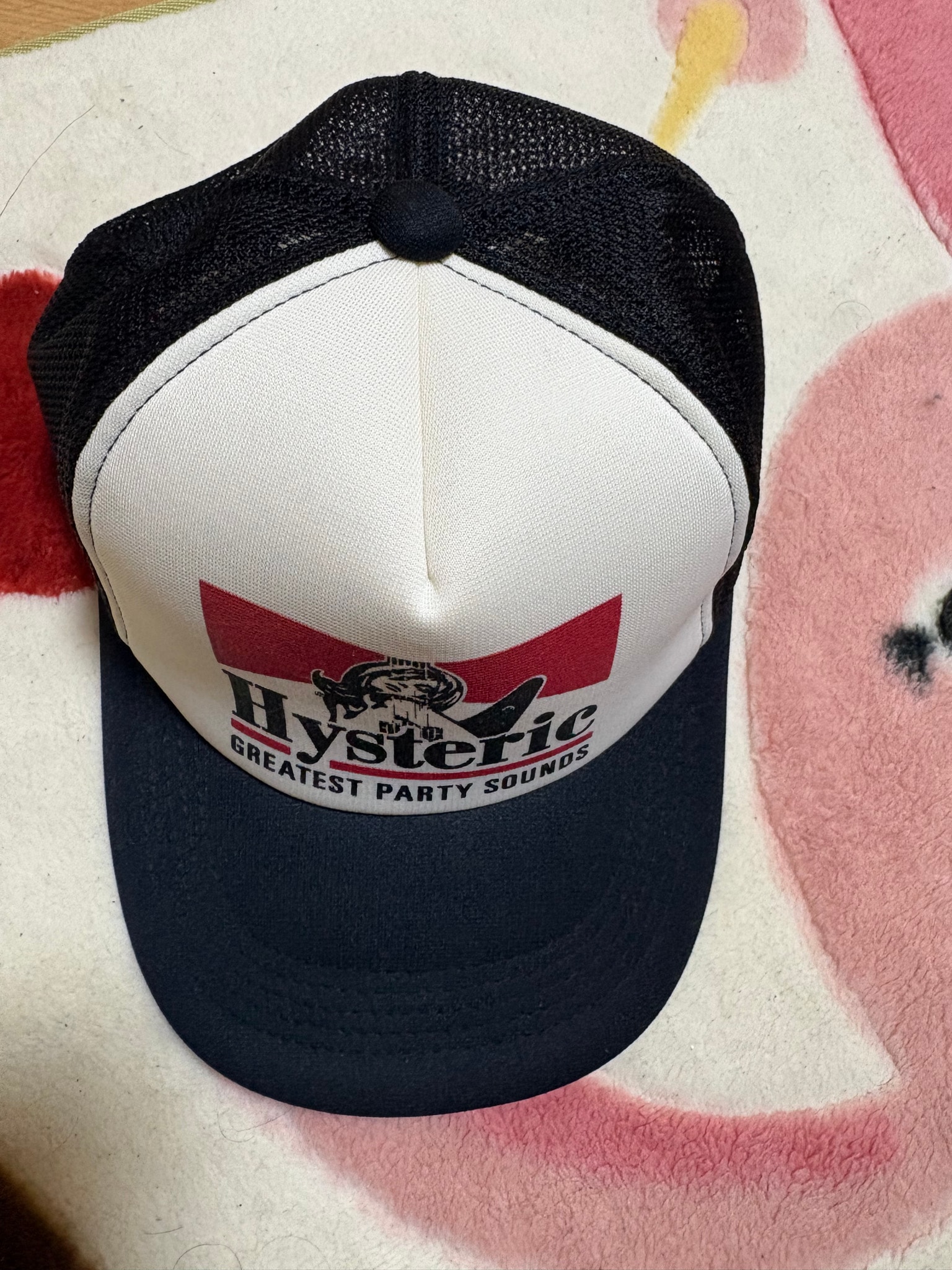 HYSTERIC GLAMOUR Guitar Girl Mesh Cap "Black" 02233QH05