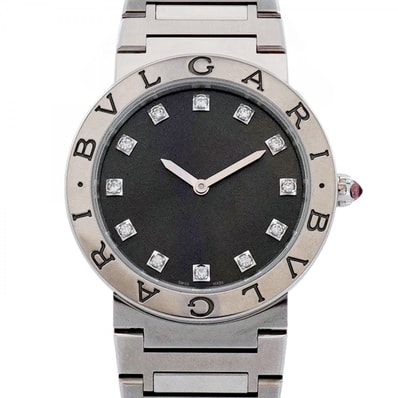 ★SALE【6wec0254】ブルガリ ブルガリブルガリ BB33S/103689 グレー文字盤【中古】腕時計 メンズ レディース ユニセックス