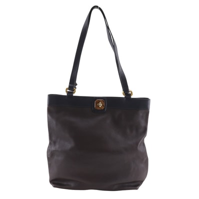 デルヴォー バイカラー レディーストートバッグ