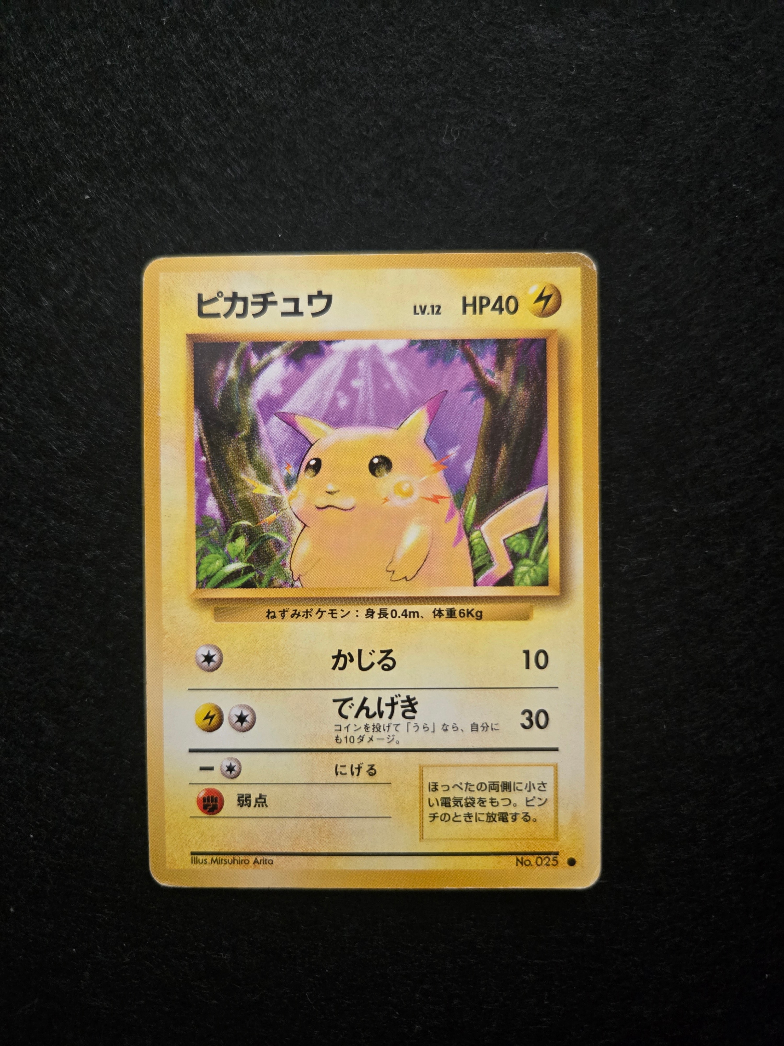 他鑑定品】ピカチュウ ○ : 旧裏 [PMCG1-2](拡張パック