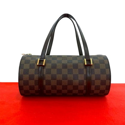 LOUIS VUITTON ルイヴィトン パピヨン 26 ダミエ レザー PVC ハンドバッグ ブラウン
18376