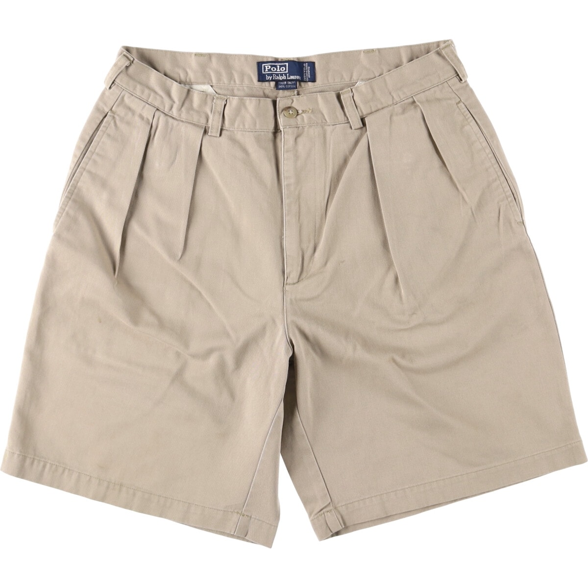 古着 ラルフローレン Ralph Lauren POLO by Ralph Lauren TYLER SHORT ツータック チノショーツ ショートパンツ メンズw32相当/eaa563035